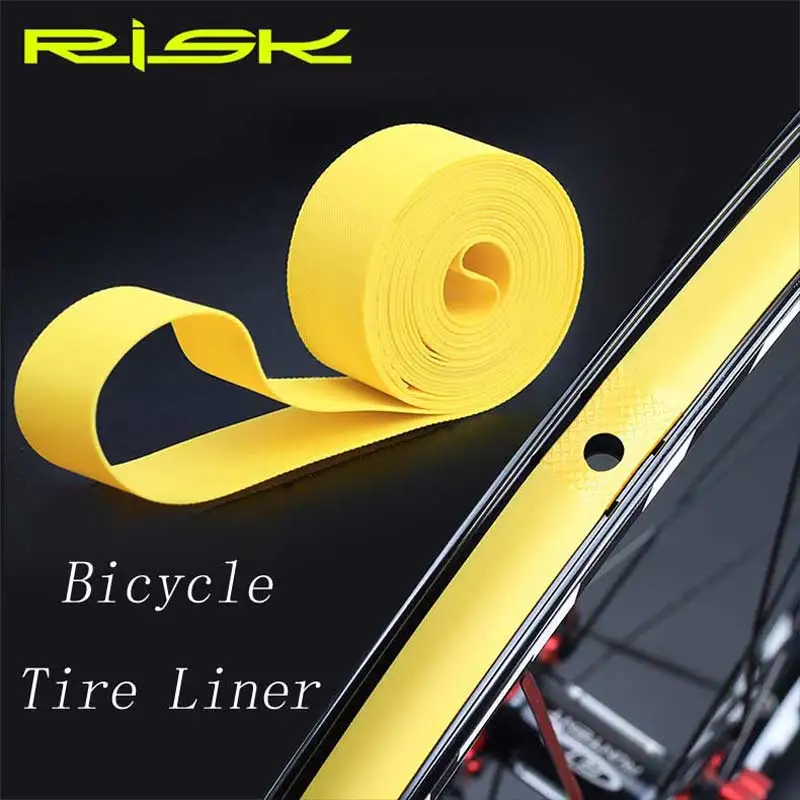 Risk Bicycle PVC Tube Tape Between Inner Tube Rim MTB Road Bike Inner Tire Anti-Puncture 26/ 27.5/29 inchx20mm  700c x18mm Cover