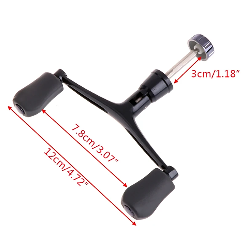 Рыболовная ручка катушка с двойной ручкой рыболовные аксессуары из алюминиевого