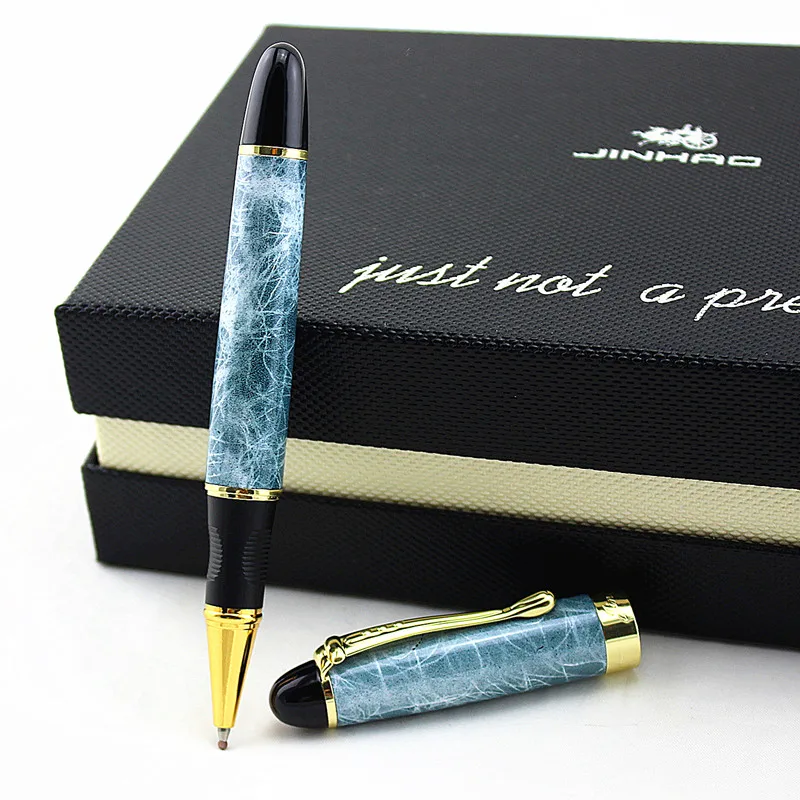 JINHAO X450 роликовые шариковые ручки мраморного цвета металлические золотые с