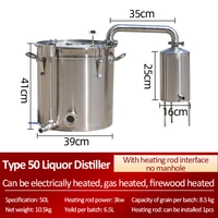 model 50 large distiller homebrew traditional liquor distiller 304 stainless steel distiller brews grain brandy vodka whisky
