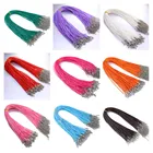 10 шт.лот 1,5 мм черный кожаный шнур цепи Регулируемая плетеный 45 см веревка для плетения браслетов, ожерелий и браслетов ювелирные изделия делая заключения кораблей