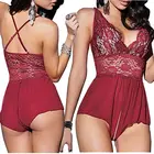 Для женщин сексуальное женское белье Ночное нижнее бельё для девочек трусики-стринги кружева слинг пижамы Боди размера плюс экзотические Sleepdress Ночная рубашка