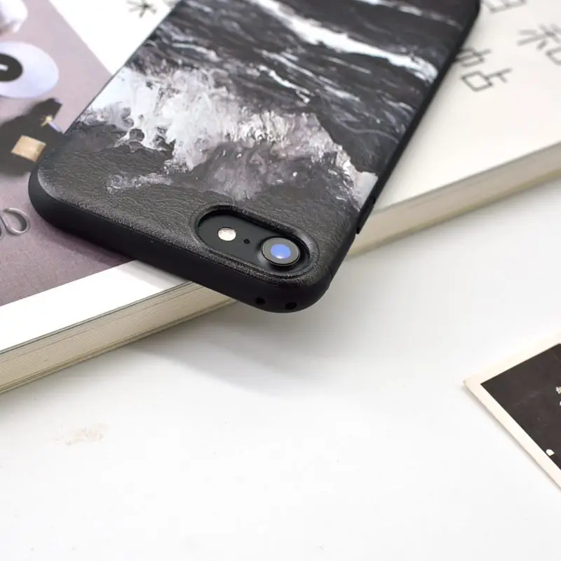 

Phone Case for iPhone X XS Max XR Matter Cover Wave Ripple Pattern Cases for iPhone 12 Mini 7 8 6S Plus SE 2020 11 Pro Shell