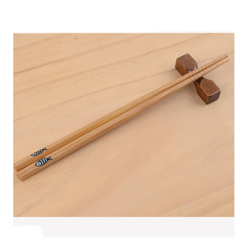 Деревянные палочки для еды ручной работы из натурального бамбука в японском