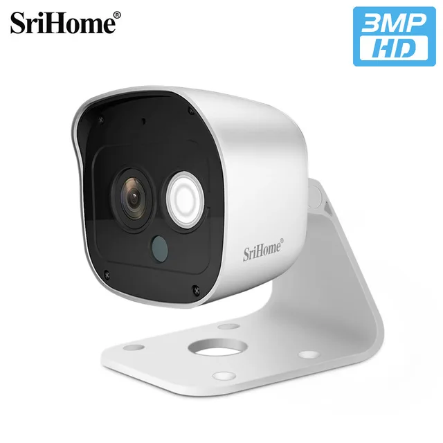 

SriHome SH029 3MP 1296P WiFi Camera HD Home Security Video IP Camera CCTV Surveillance Cameras Kids Baby Monitor Support SD Card