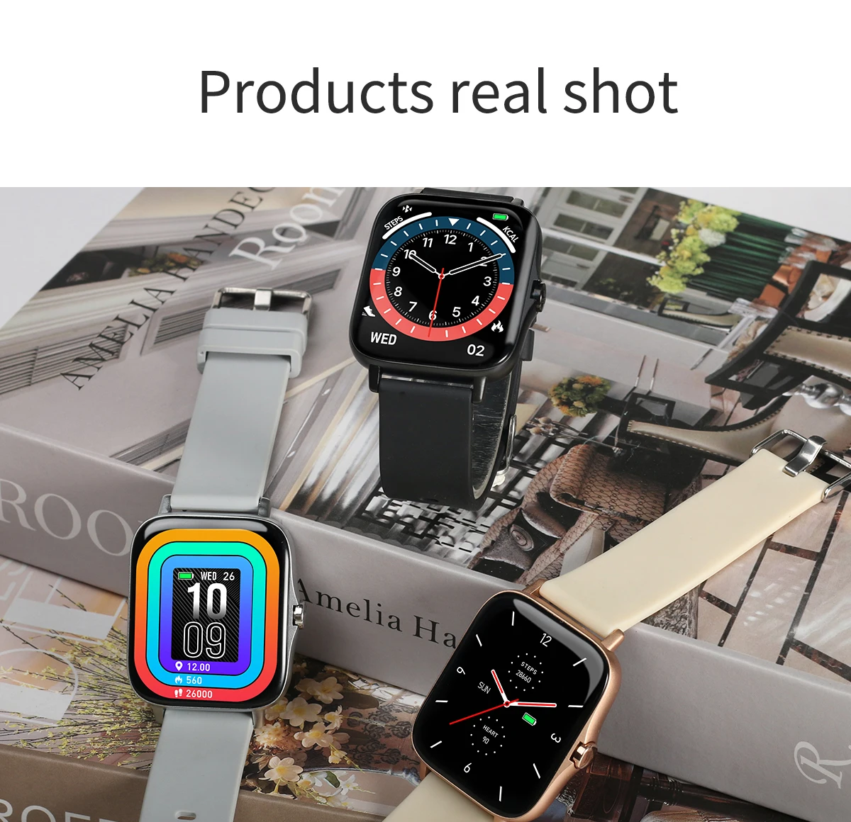dos homens à prova dwaterproof água smartwatch