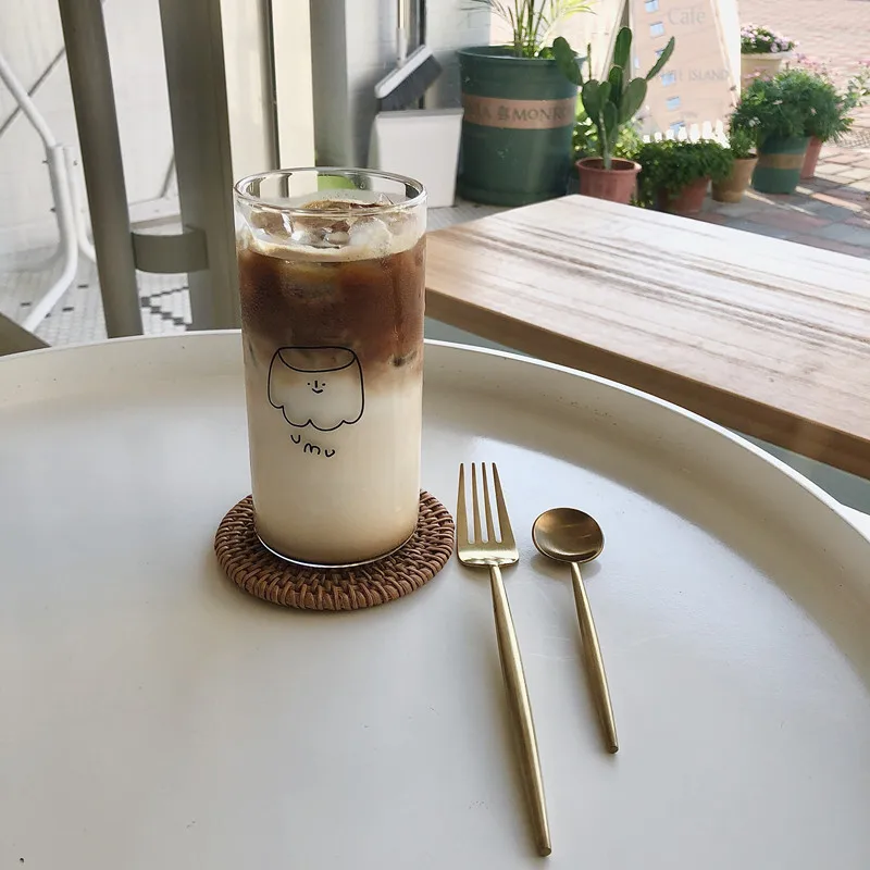 

Glass Mug Coffee Mug Vases Mugs Cups Simple And Cute Coffee Cup Drinking Straw Cup Korean Ins кружка Стекло кружки أكواب чашка