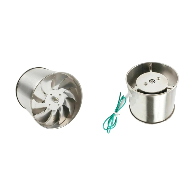 

Stainless Steel Pipe Exhaust Fan Booster Toilet Kitchen Hanging Wall Window Duct Fan Air Ventilator Extractor