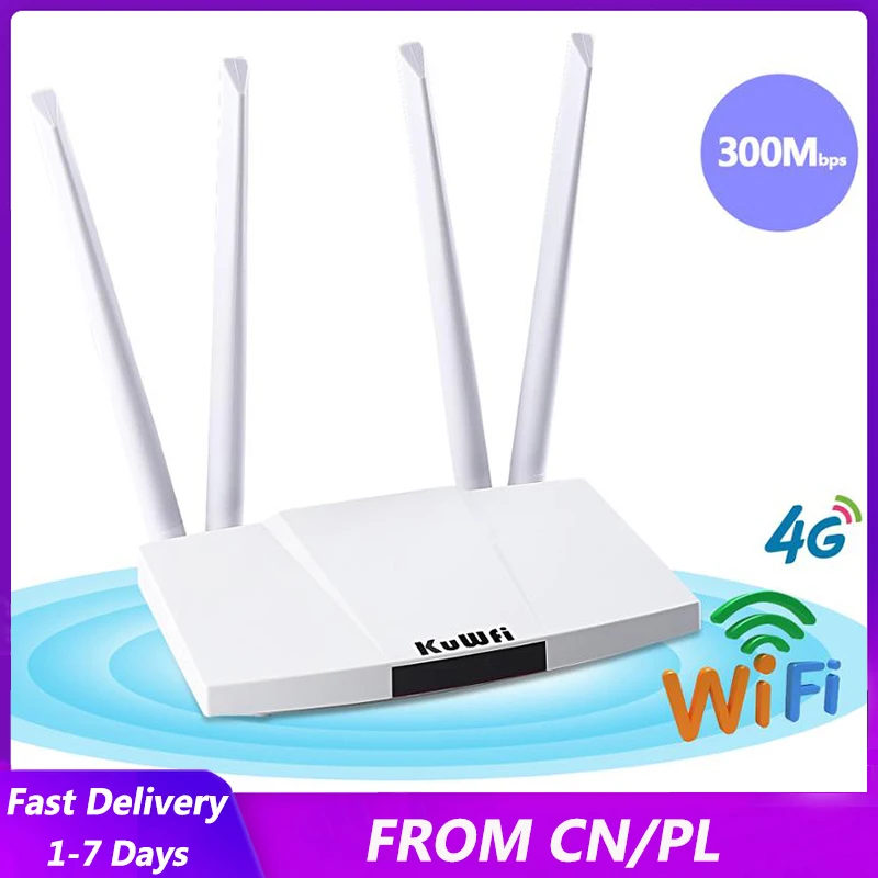 KuWFi 150 Мбит/с 4G WIFI маршрутизатор разблокирован FDD/TDD sim-карта LTE CPE CAT4 Sup порт 32 Wifi
