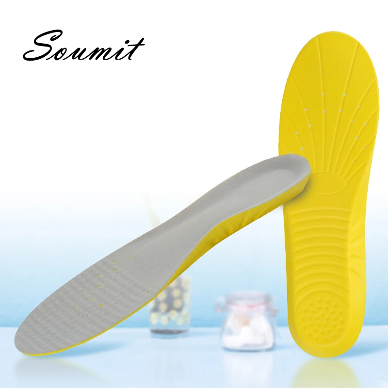 

Memory Foam Sport Insoles Sweat Absorption Pads Running Sport Shoe Inserts Breathable Insoles Foot Care Men Women Size 34-46 HD1