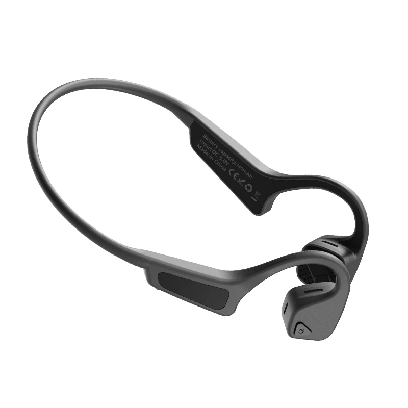 Gray Костная проводимость беспроводные наушники Hifi Bluetooth наушники Спортивная игровая гарнитура наушники с микрофоном для xiaomi huawei - Цвет: Gray