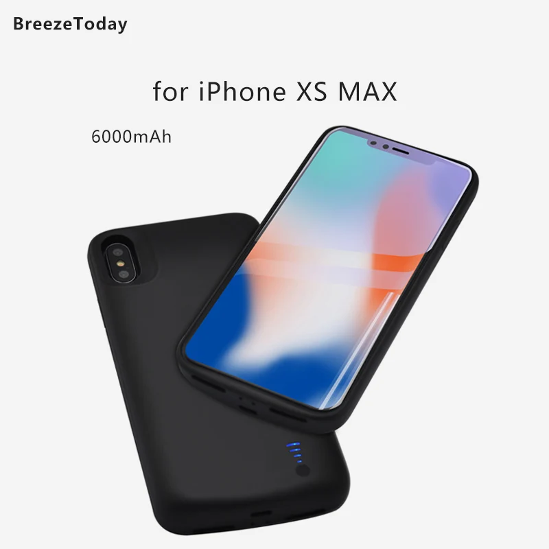 Чехол для зарядного устройства 6000 мАч iPhone XR X XS MAX чехол устройства|Чехлы с