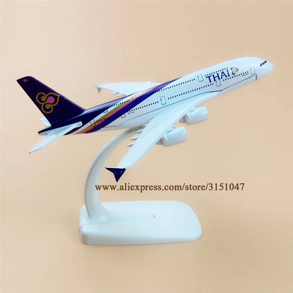 Модель самолета Air Thailand 380 A380 Airlines модель из металлического сплава литья под