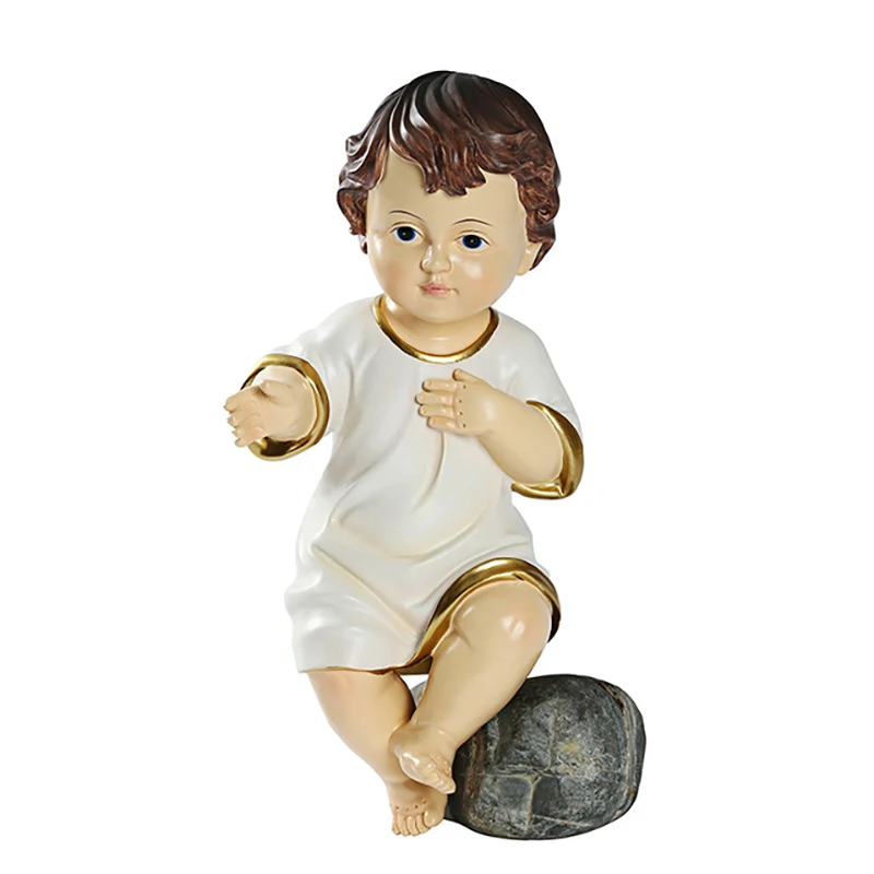 

Holy Infant Child statue Jesus Christ Religious Figurine Holy Family Virgin Mary Sculpture Resin Home Decoration Accessories