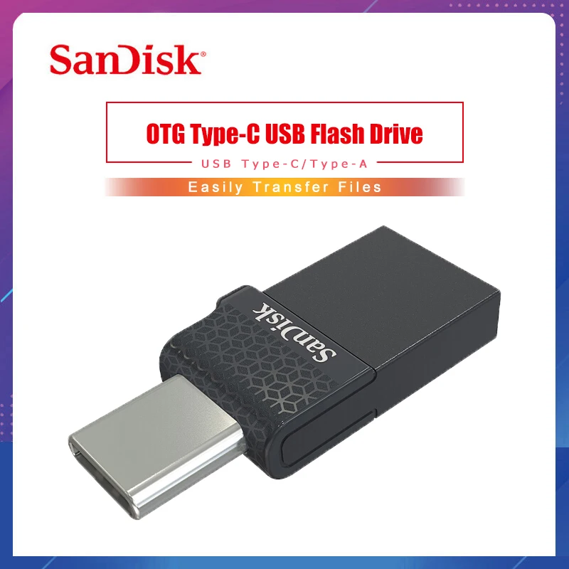 Sandisk Экстремальный тип-c 128 Гб 64 двойной OTG USB флэш-накопитель 32 ГБ флеш-накопитель