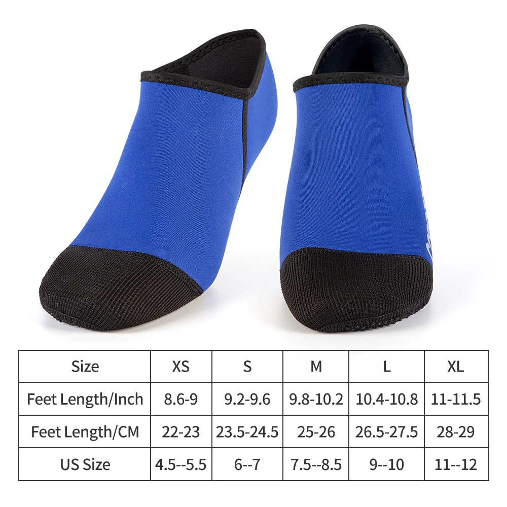 

3MM Summer Short Diving Neoprene Socks Beach Snorkeling Equipment Fins Unisex Swimming Water Shoes Non-Slip Sneaker Sock Slipper