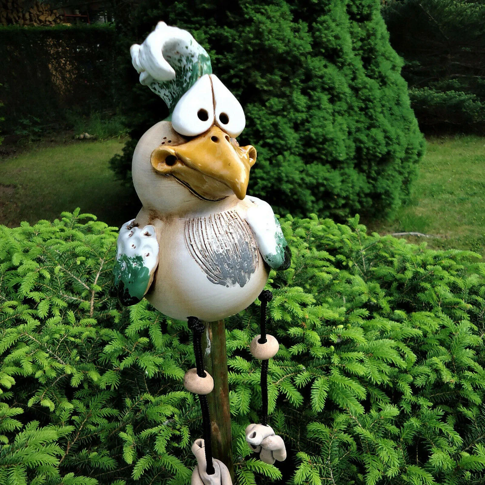 Новинка 2021 керамическая фигурка курицы Хильда для украшения сада животного