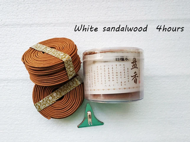 White sandalwood 48 шт./кор. натуральный катушки Ладан ароматерапия аромат в помещении индийские буддийские сандаловое дерево Ладан без Кадило - Аромат: White sandalwood