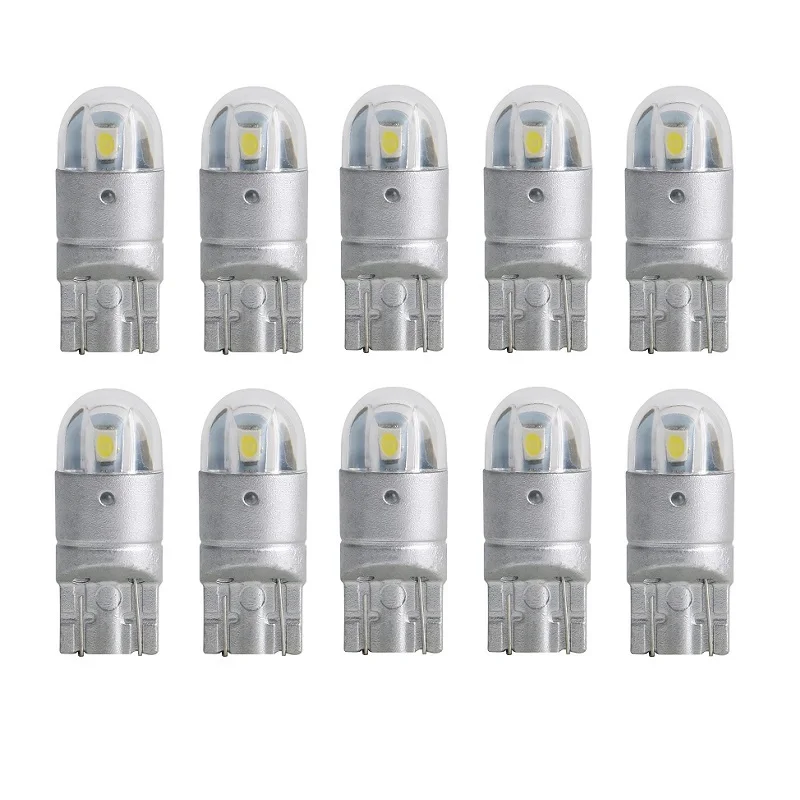 2/10Pcs T10 W5W 5w5 LED Bulb 3030 SMD t10 168 Car Accessories Clearance Light Reading lamp Auto 12V Amber RED white Motor