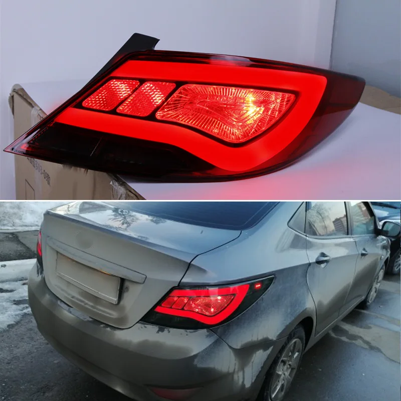 2 шт. автомобильный Стайлинг для Hyundai акцент хвост светильник s/Hyundai Solaris 2011 2014