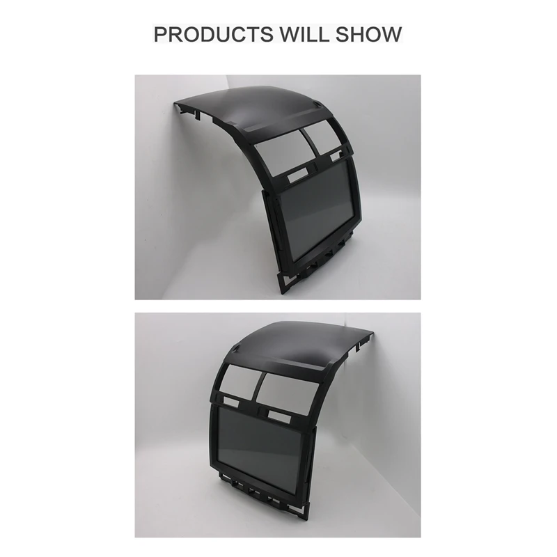 

Car Radio Fascia Trim Kit, 9 Inch 2 Din Dash Panel DVD Frame Install Kit for Touareg 2002-2006 2007 2008 2009 2010