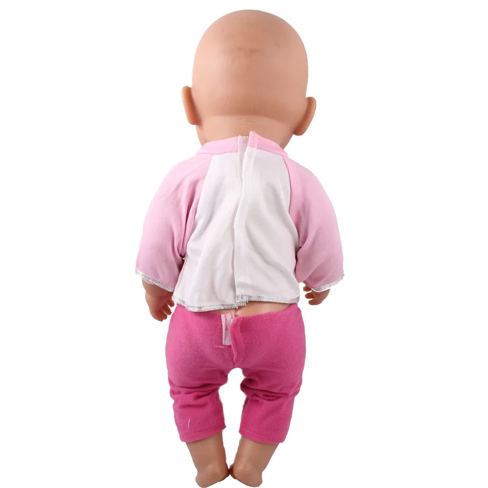 Недорогие розовые брюки с ангелом костюмная одежда подходит для 18-дюймовых