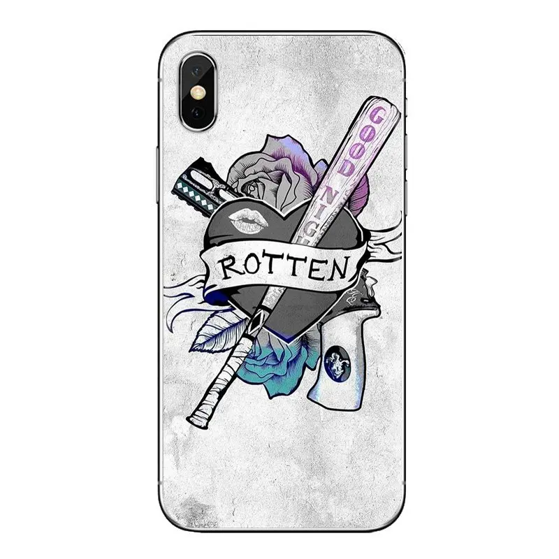 Крышка корпуса TPU Харли Куинн самоубийцы отряд для samsung Galaxy S2 S3 S4 S5 мини S6 S7 край S8 S9