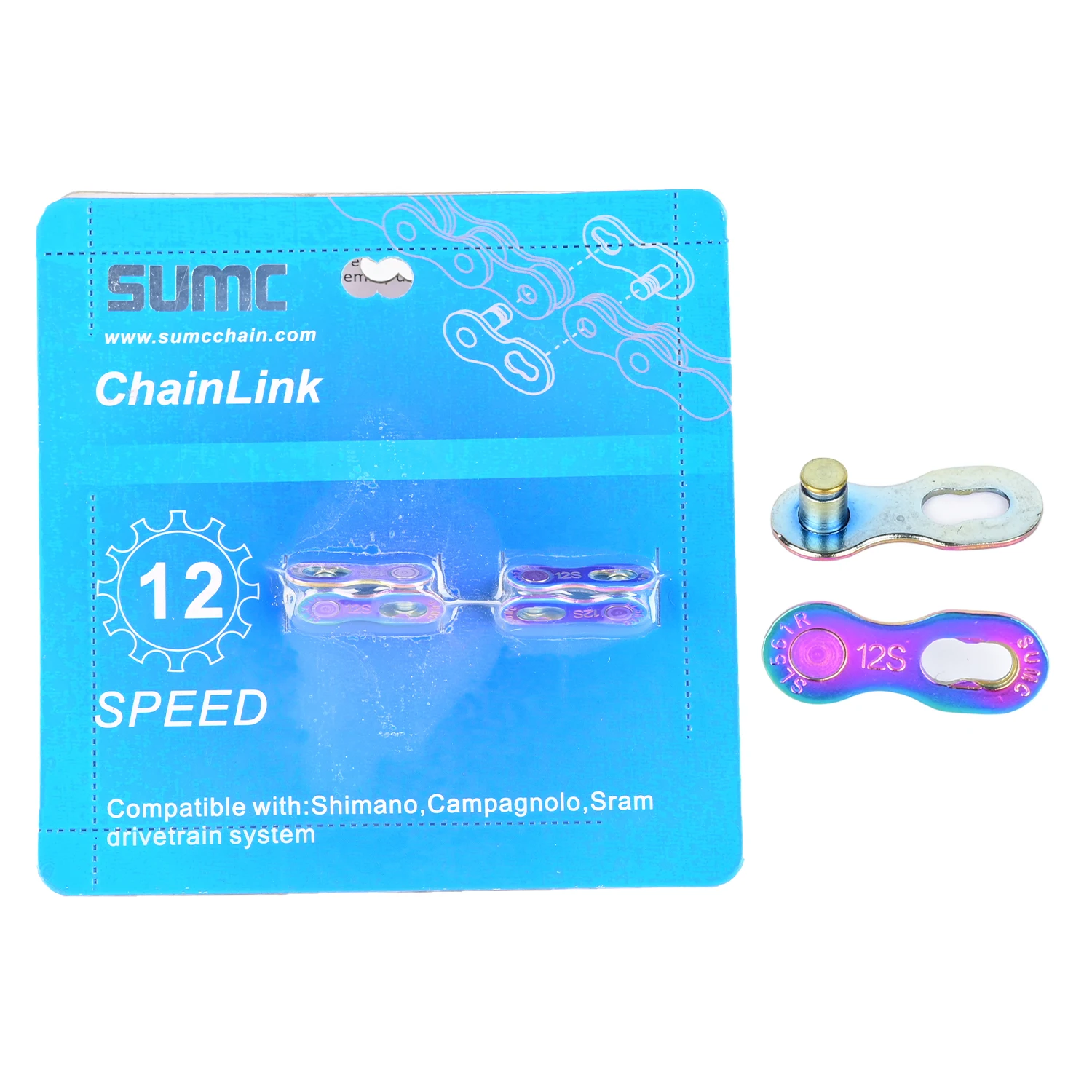 

SUMC 2Pair Bicycle Chain Missing Link Mountain Bicycle Bike Chain Missing Quick Connector Connecting Master Link 10 11 12 Speed