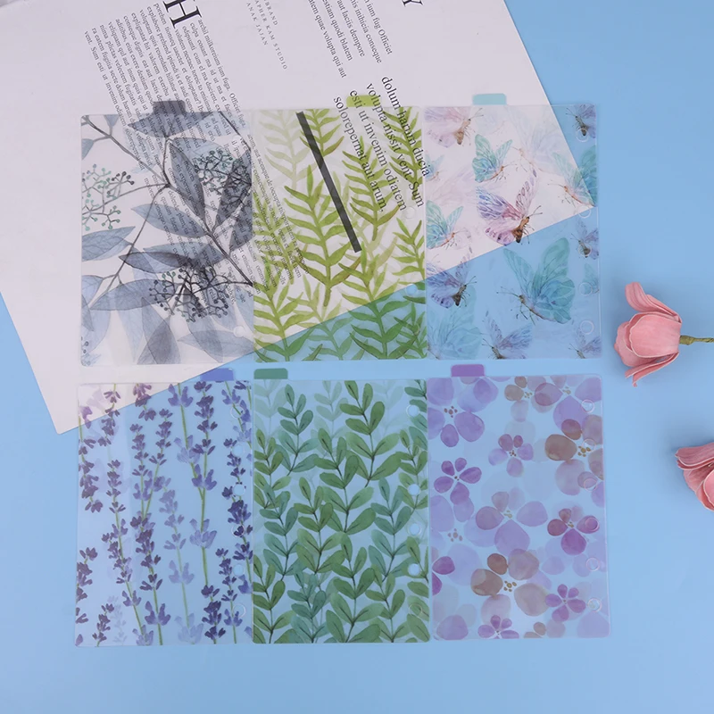 A5/A6/A7 6 отверстий цветной указатель страницы спиральная книга свободный лист