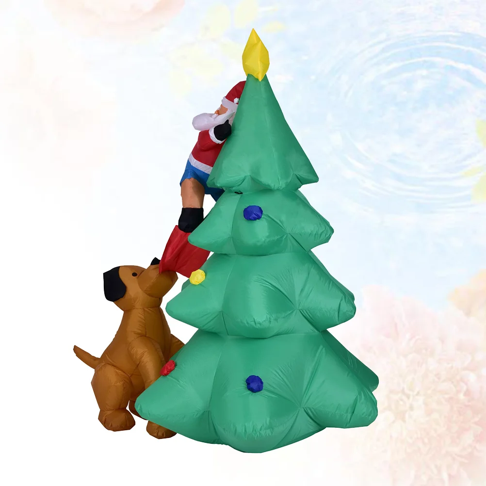 

1.8 Meters Creative Inflatable Chiristmas Tree LED Lighted Air Blown Decoration for Garden Party Shopping Mall (US Plug)