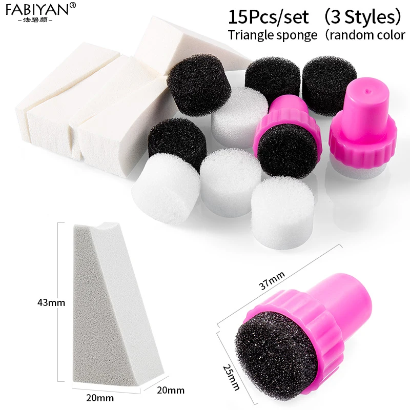 10/15 шт Нейл арт губка инструменты сделай сам шаблон передачи штампа польский гель