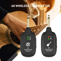 2pcs guitar wireless system transmitter receiver wireless guitar transmitter built in rechargeable battery