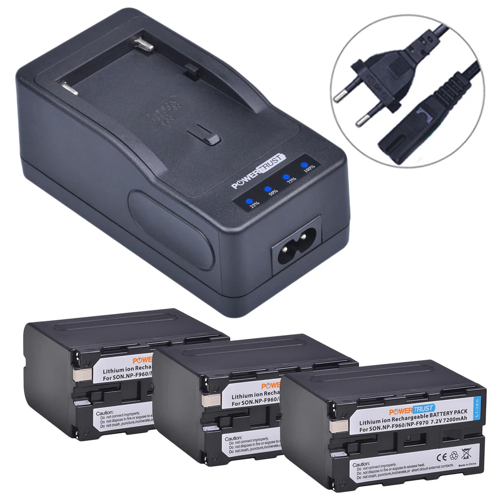1x7200 мА/ч, NP-F970 NP-F960 NP F970 NP F960 Батарея+ Ультра светодиодный устройство для ускоренной зарядки для SONY F930 F950 F770 F570 NP-F750 NPF770
