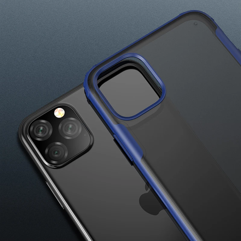 Защитный чехол для iPhone XS MAX XR X 11 2019 PC матовый прозрачный 7 6 6S 8 Plus TPU мягкий