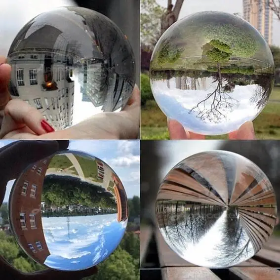 

40mm Clear Glass Crystal Ball Healing Sphere Photography Props Lensball Transparent Glass Crystal Ball Home Decor Lot