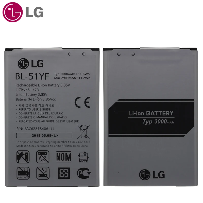 LG телефона Батарея BL-51YF для LG G4 HH815 H818 H810 для LG G2 G3 G5 L7 II BL-54SH BL-53YH BL-42D1F BL-59JH батареи