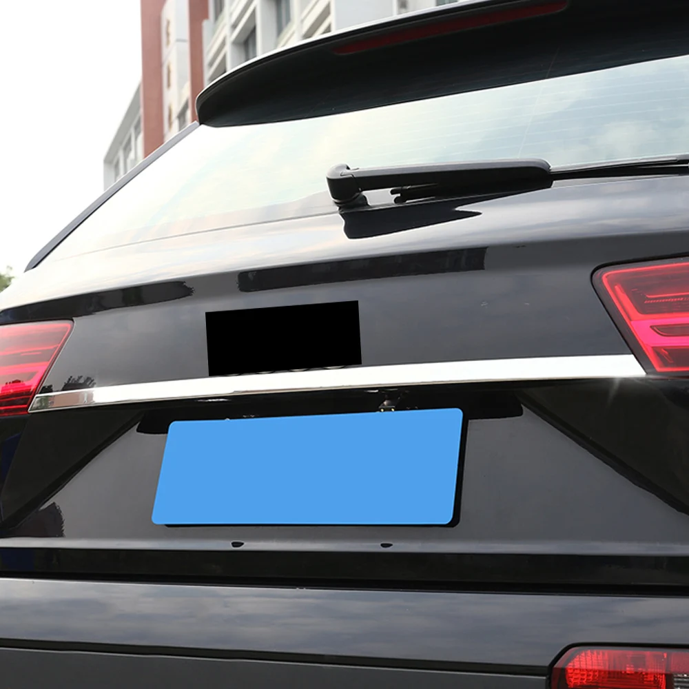 Для Audi Q7 4M защита БАГАЖНИКА АВТОМОБИЛЯ накладка рамка наклейка украшение хромированные внешние аксессуары