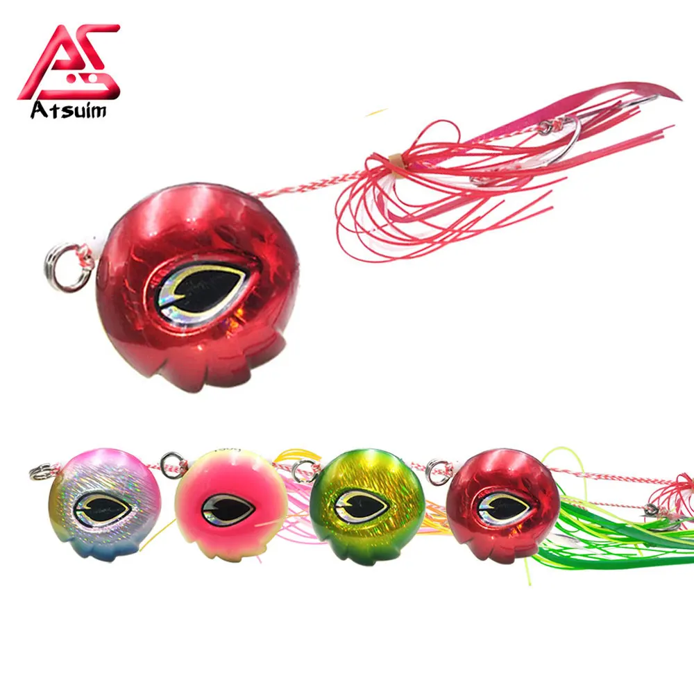 AS Metal Inchiku Jigs 80g100g120g150g180g Slow Pitch с юбкой Assist Snapper Grouper рыболовная приманка для морской