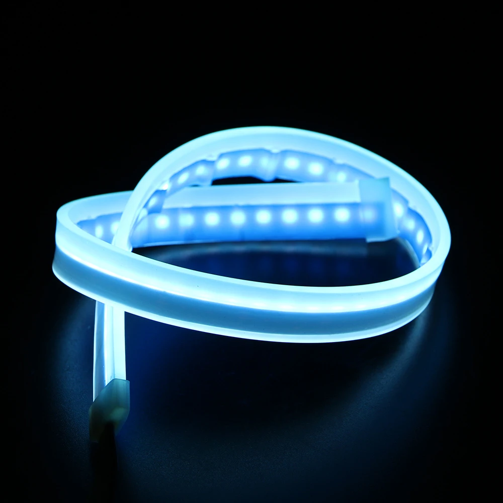 Автомобильные ДХО ходовые огни LEEPEE супер яркие гибкие светодиодные ленты мягкая