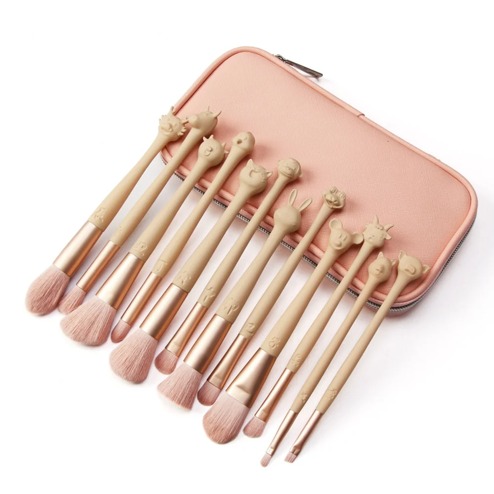 

Набор кистей для макияжа со знаками Зодиака, 12 шт.