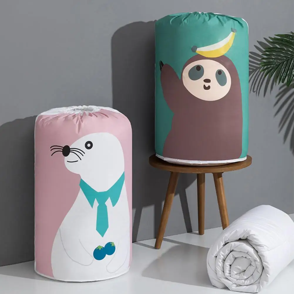 

Hot Sales Blanket Pouches Foldable Space Saving Fabric Large Capacity Quilt Organizer Bag for Home