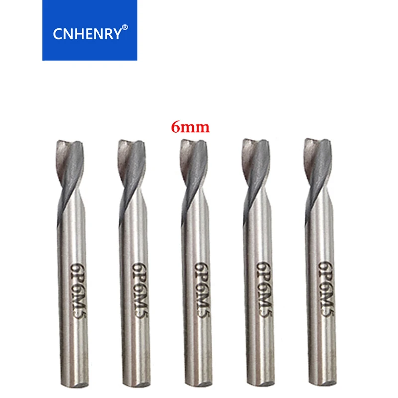 Набор концевых фрез с 2 канавками и прямым хвостовиком фрезы из быстрорежущей