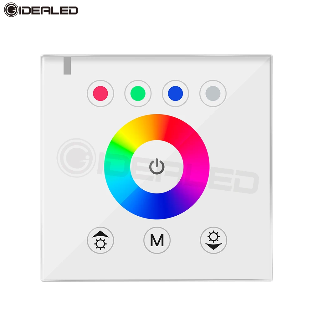 RGB/RGBW настенный контроллер сенсорной панели стеклянная панель диммер контроллер для DC12V-24V Светодиодная лента RGB контроллер