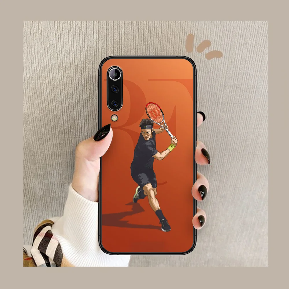 

Tennis Star Federer Phone case For Xiaomi Mi note 10 A3 9 MAX 3 A2 8 9 Lite Pro ultra black Hoesjes Fashion Funda Silicone Coque