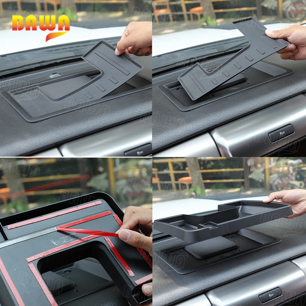 bawa center console storage box with mobile phone holder ipad bracket for ford f150 raptor 2009 2014 car accessories free global shipping