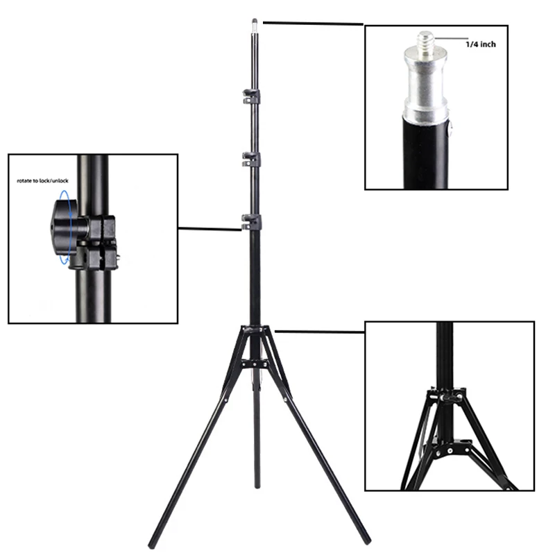 Новый складной тренога с 30 см Dimable светодиодный светильник для вспышки кольцом