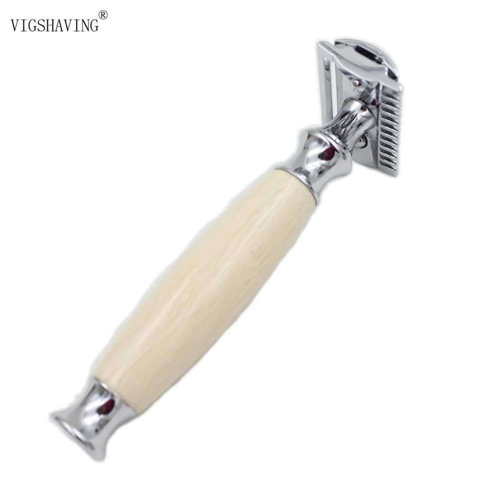 Рекламная цена полимерная Ручка хромированная расческа Безопасная бритва с