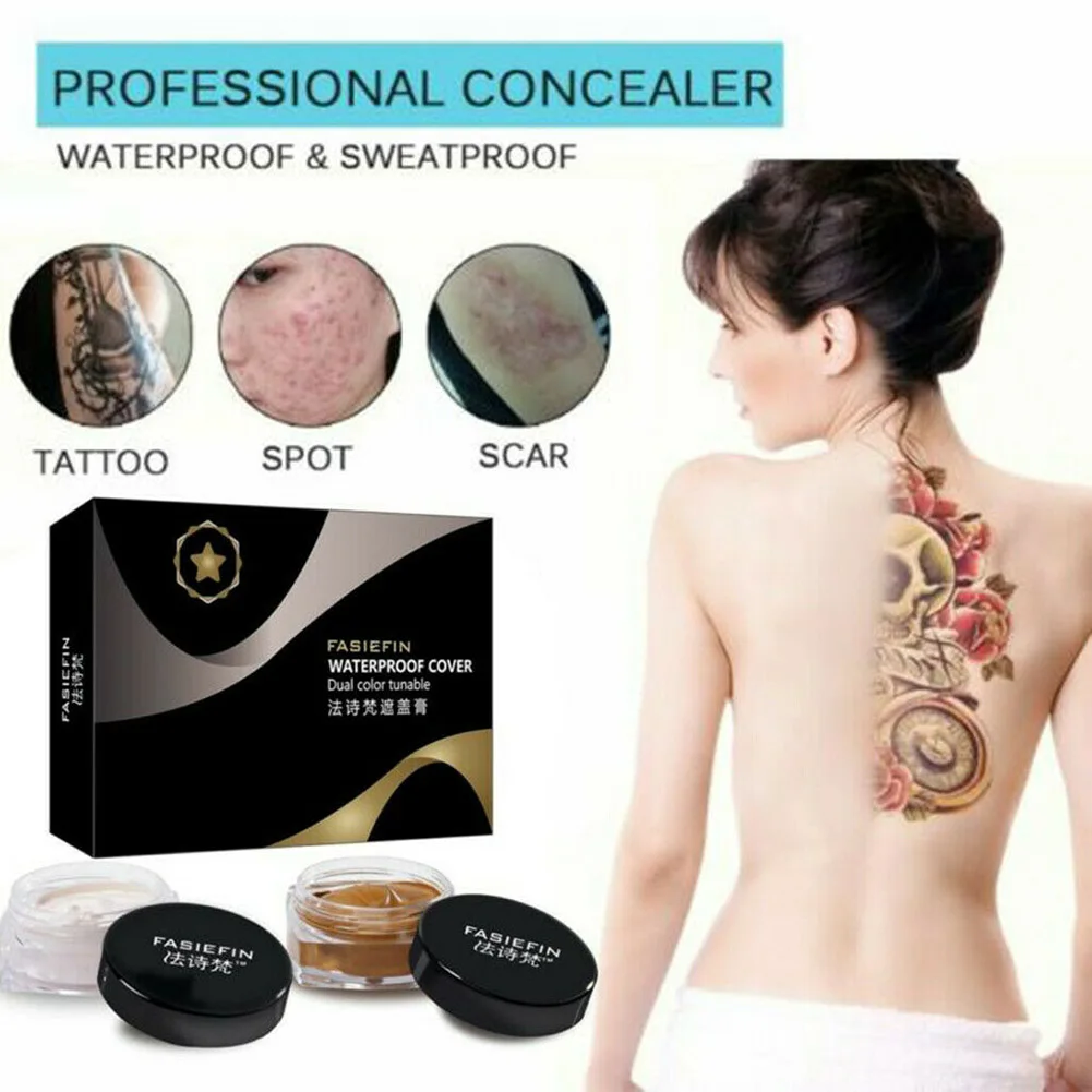 Лучший водостойкий консилер крем покрывает поры шрамы длительный портативный