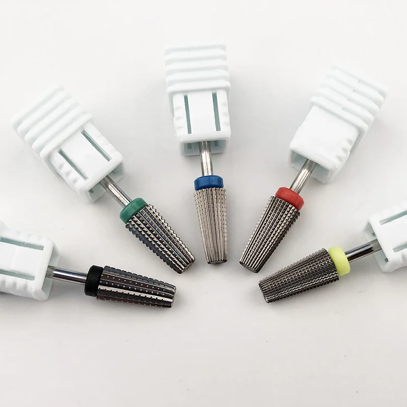 Carbide Tungsten 5 In 1 Nail Drill Bit Tapered Milling Cutter for Manicure Pedicure File Accessory | Красота и здоровье