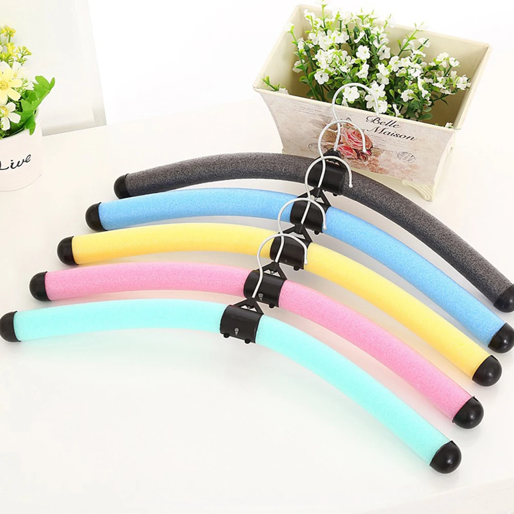 

Bending Flexible Coats Hanger Hook Rack Colorful Sponge Foam Hanger Organizer Display Home Storage Bracket